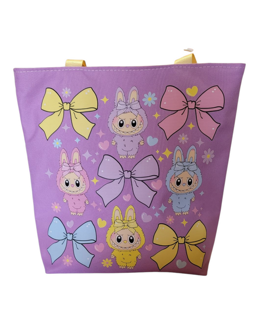 Lilac Labubu Tote Bag