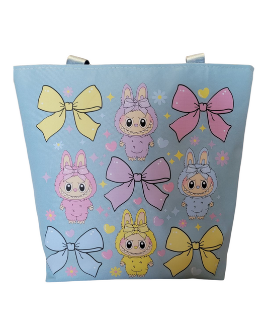 Light Blue Labubu Tote bag