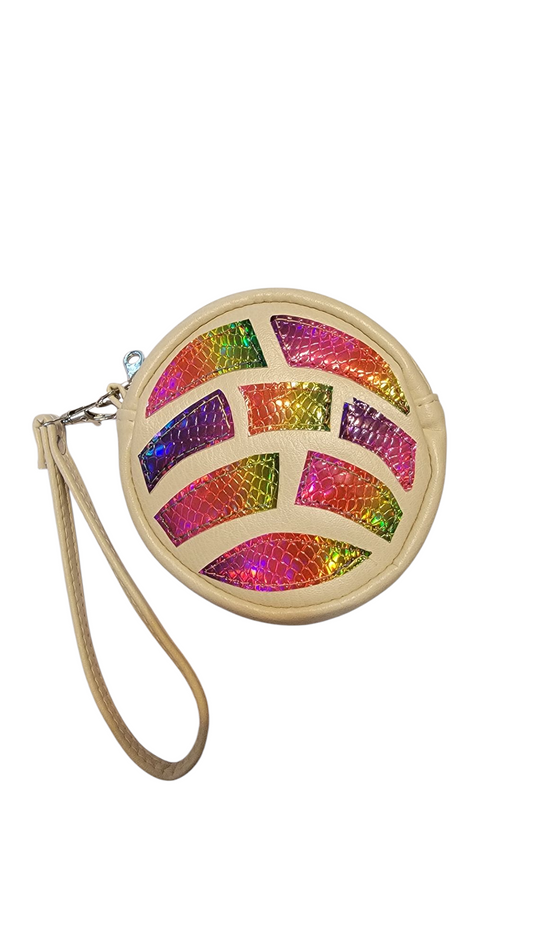 Rainbow Concha Wristlet